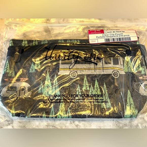 Thirty One 31 Clear Clip Pouch. RV There Yet - Picture 4 of 4